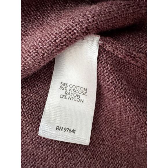 J. Jill NWOT V-Neck Pullover Sweater Purple Long Sleeve XL - Picture 4 of 7